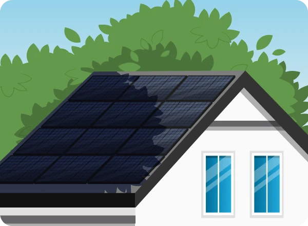 Eine Photovoltaikanlage lohnt sich nur für dich, wenn genügend Sonnenlicht auf die Solarmodule treffen kann.
